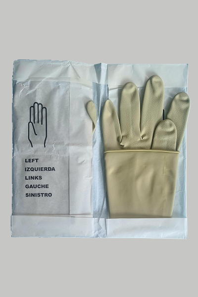 Single use sterile surgical gloves